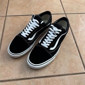 Vans Black and White Low-Top Sneakers